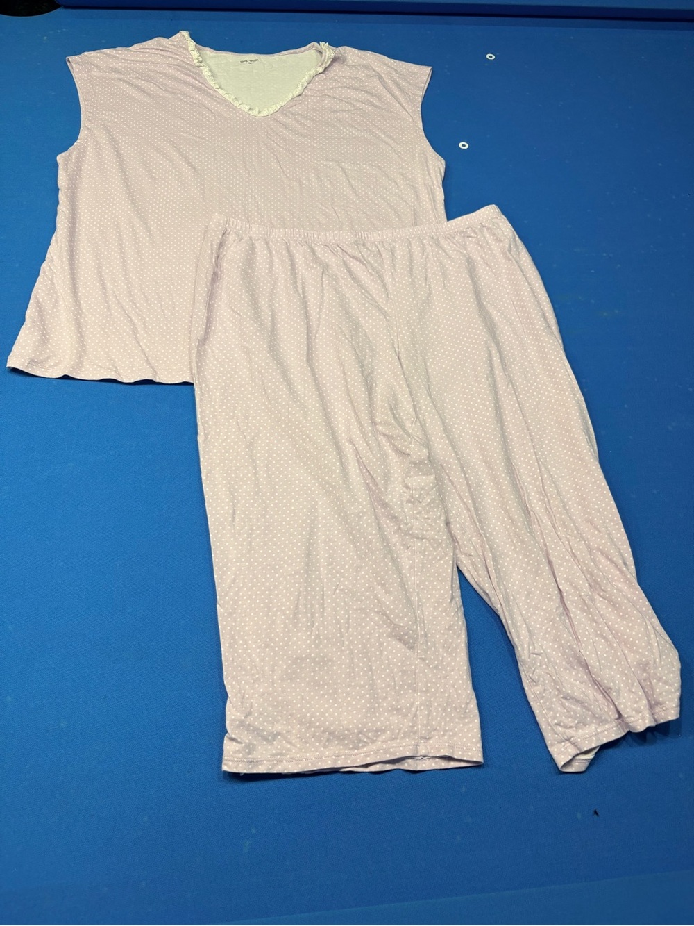 Women's Pink & white Polka Dot Sleep Set - Comfortable Two-Piece Pajamas XL
